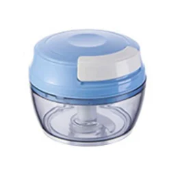 150ml Zwiebelhacker Zwiebelschneider Gemüsehacker Gemüseschneider Knoblauchhacker Küchenmaschine Rotierender Hochgeschwindigkeitsmixer Für Obst & Gemüse, Knoblauch, Zwiebeln, Nüsse, Tomaten Blau