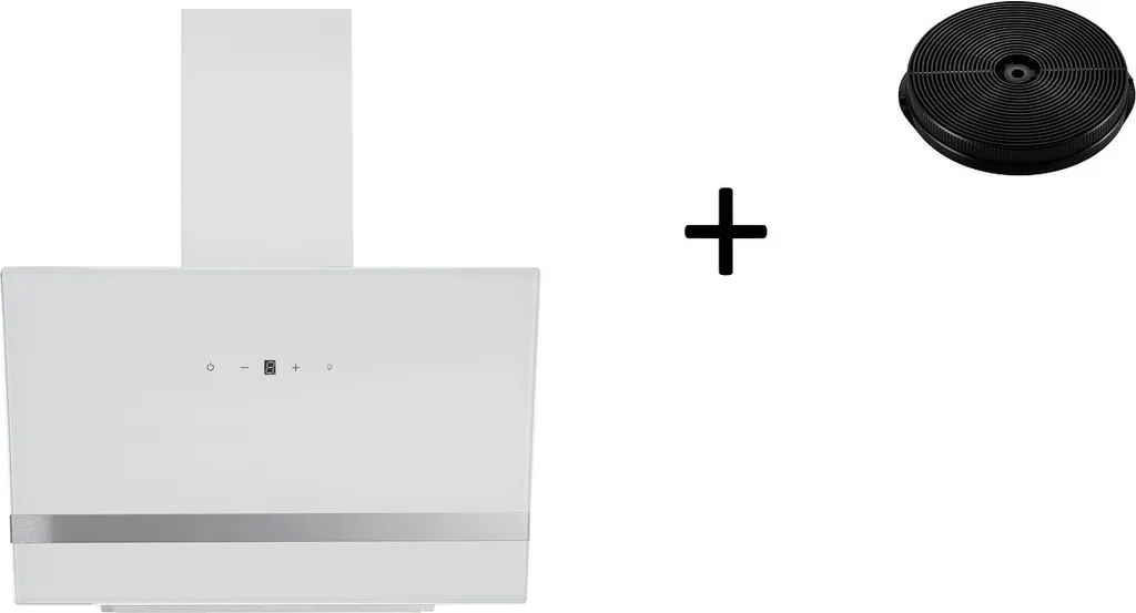 Dunstabzugshaube 60cm Wandhaube Schräghaube Weiß Kopffrei LED Umluft Respekta 3 Dunstabzugshaube 60cm Wandhaube Schräghaube Weiß Kopffrei LED Umluft Respekta