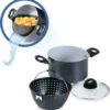 Genius Cerafit Magic Pot Kochtopf-Set 20cm - Topf 3,7l Mit Siebeinsatz & Glas-Deckel Für Einfaches Kochen, Drehen, Dünsten & Servieren; A24661 -Kaufland Verkäufe 685c4cc428075aa46050064175dfdae4