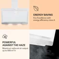 Klarstein Aurora Eco 90 Dunstabzugshaube 90 Cm , Abluftleistung: 550 M³/h , Kopffrei , Ambientelicht , EEC A+ -Kaufland Verkäufe 68ee9b3682ae616efe5f59d959cc976e