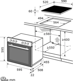 Exquisit EHE 156-2.1 UBZ-Set Einbauherd | 59 L Volumen | Glaskeramikkochfeld | Edelstahl -Kaufland Verkäufe 693f21fbd78c27871d3046941f8a4172