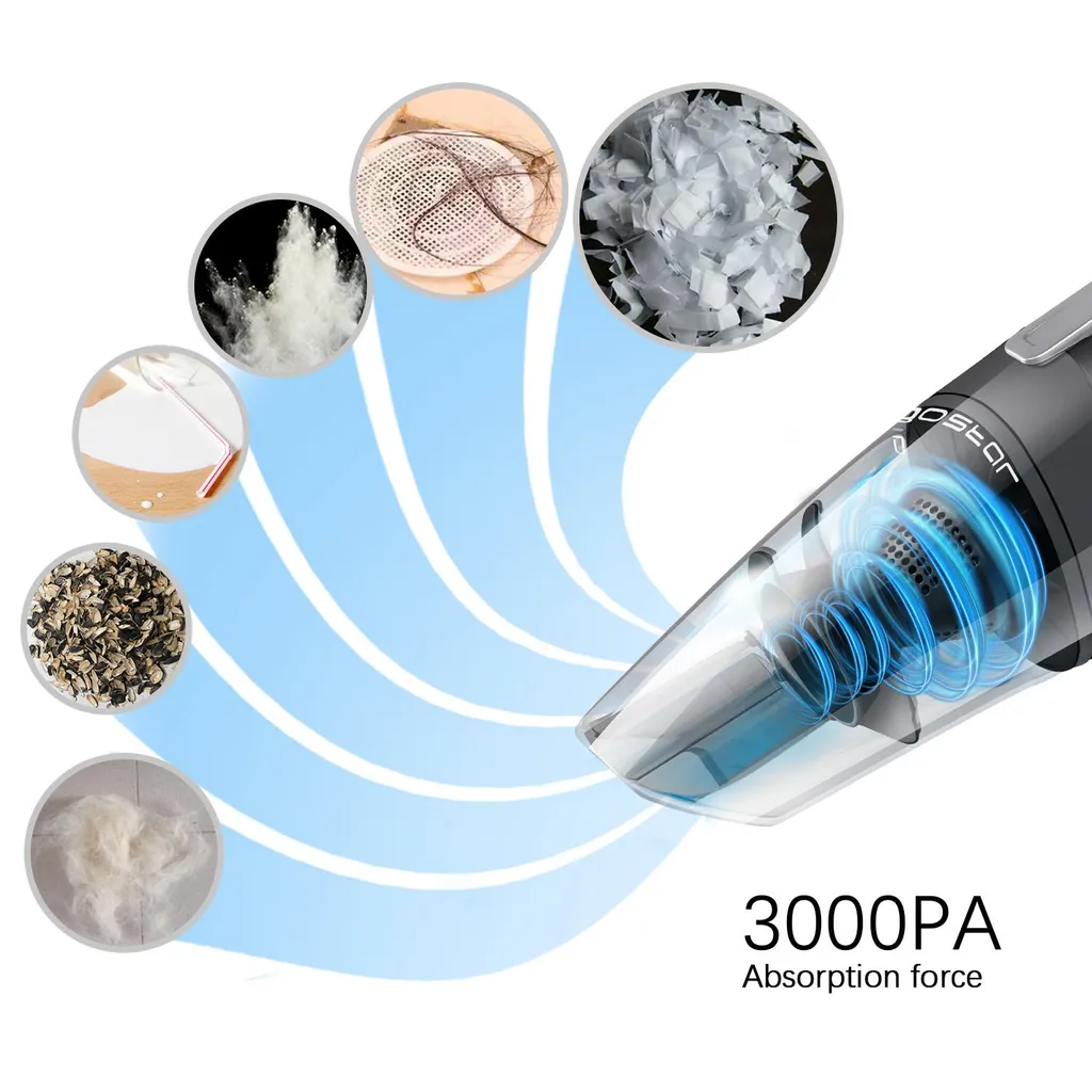 Aigostar Mercury 33LBX - Kabelloser Zyklon-Handstaubsauger, Nass- Und Trockensauger, 2050mAh Akku, 500ml Reservoir, HEPA-Filter. 5 Aigostar Mercury 33LBX - Kabelloser Zyklon-Handstaubsauger, Nass- Und Trockensauger, 2050mAh Akku, 500ml Reservoir, HEPA-Filter. – Bild 3