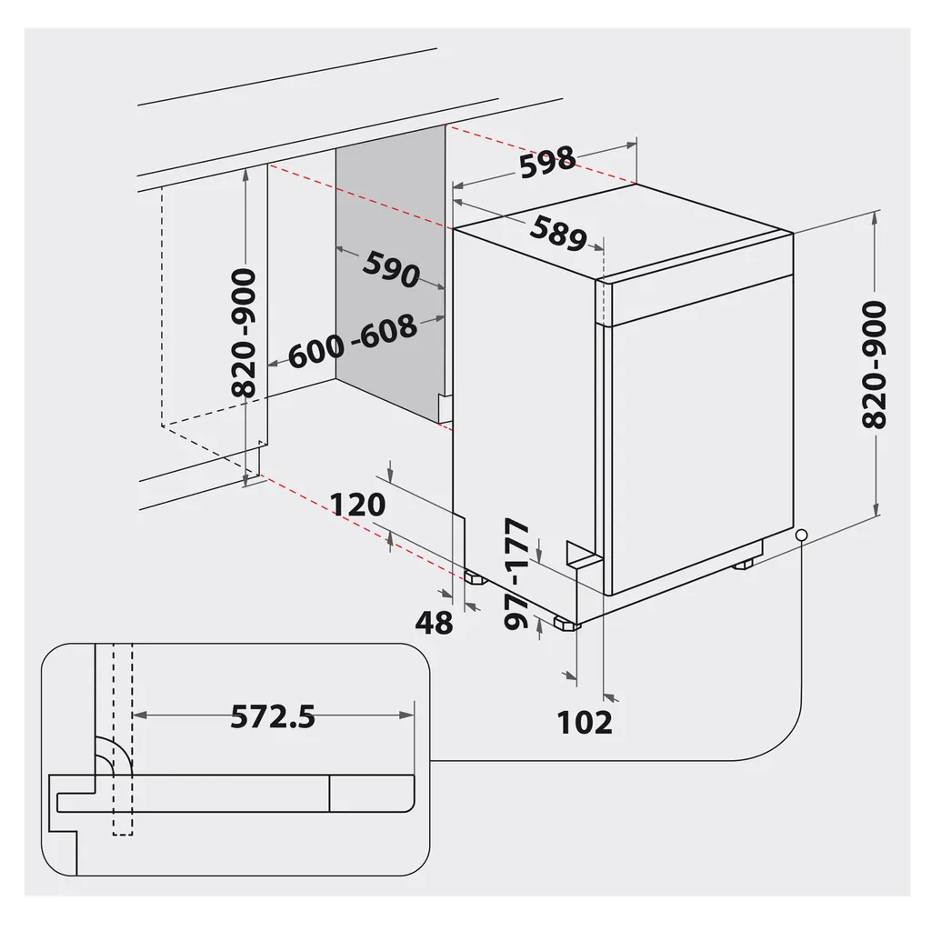 Bauknecht BUC 3T333 PF X Unterbau-Geschirrspüler 60 Cm / 14 Maßgedecke/PowerClean/ActiveDry/Besteckschublade/Vollwasserschutz 10 Bauknecht BUC 3T333 PF X Unterbau-Geschirrspüler 60 Cm / 14 Maßgedecke/PowerClean/ActiveDry/Besteckschublade/Vollwasserschutz – Bild 8