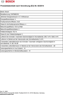 Bosch Serie 2 DWP96BC50 Wandhauben - Edelstahl -Kaufland Verkäufe 6a8dc808733a87186b098c1f1487f6ff