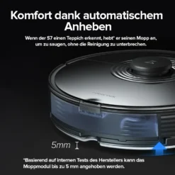 Roborock S7 + Staubsauger Roboter Mit Absaugstation Auto-Empty Dock (Saugleistung 2500Pa, Auto-Lifting-Mopp),Schwarz -Kaufland Verkäufe 6a95dc4c07275205942a7a075fc5e452