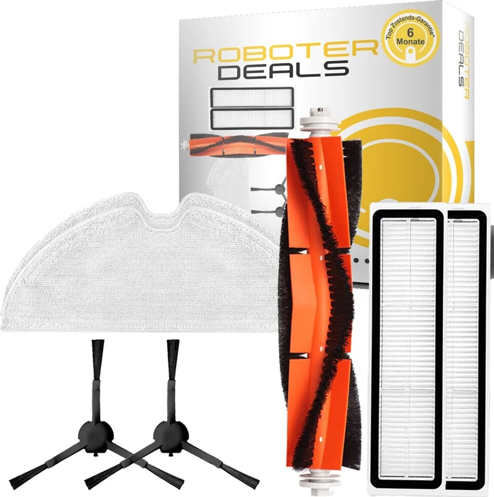 Zubehör Set, Ersatzteile Für Dreame D9 MAX (1x Hauptbürste, 2x Filter, 2x Pad, 2x Seitenbürste In Schwarz) 3 Zubehör Set, Ersatzteile Für Dreame D9 MAX (1x Hauptbürste, 2x Filter, 2x Pad, 2x Seitenbürste In Schwarz)