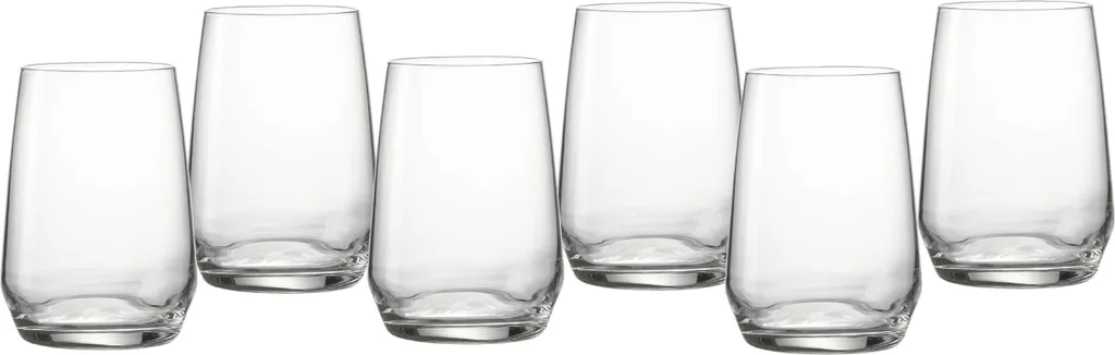 Ritzenhoff & Breker Wasserglas Flamenco 6er Set, Trinkbecher, Glas, Klar, 450 Ml, 814514 3 Ritzenhoff & Breker Wasserglas Flamenco 6er Set, Trinkbecher, Glas, Klar, 450 Ml, 814514
