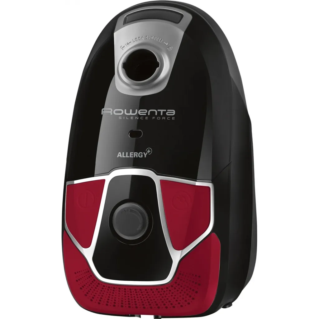 Rowenta RO6859 Silence Force Allergy+ Parkett Bodenstaubsauger Mit Beutel (Staubbeutelkapazität: 4,5 Liter, Allergy+ Filter Hält 99,98% Des Staubs Und Der Allergene Zurück) Schwarz/rot 4 Rowenta RO6859 Silence Force Allergy+ Parkett Bodenstaubsauger Mit Beutel (Staubbeutelkapazität: 4,5 Liter, Allergy+ Filter Hält 99,98% Des Staubs Und Der Allergene Zurück) Schwarz/rot – Bild 2