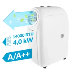 Blaupunkt Klimagerät ARRIFANA 1414L, Mobile Klimaanlage Für Zuhause, Büro Oder Wohnwagen, Wohnmobil [Energieklasse A/A+]. 14000 BTU (4 KW) -Kaufland Verkäufe 6b22e104c9ceceaf4ad746e2f77eb612