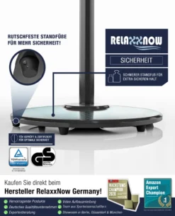 RelaxxNow Super Leiser Standventilator Mit 45W Motoren Leistung, Oszillierender Ventilator Mit 3 Geschwindigkeitsstufen Und Höhenverstellbarkeit Bis 131cm, 41 DB Schlafmodus & 41cm Durchmesser, VTX100 -Kaufland Verkäufe 6b446735e77cade231bd9309dbc998de