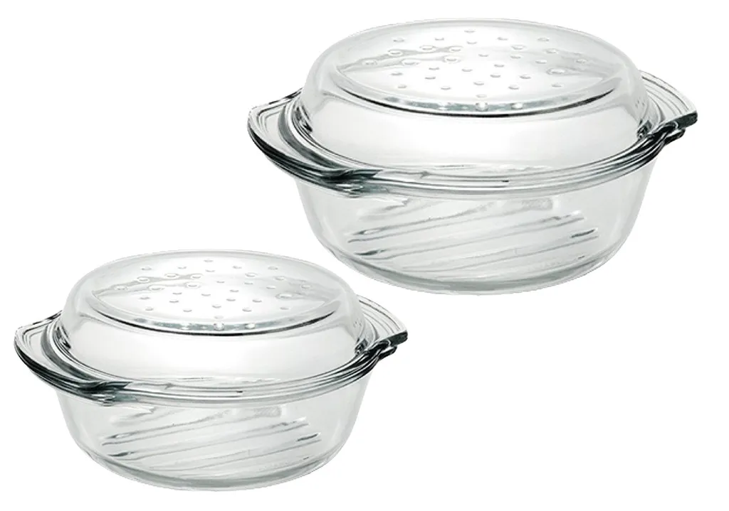 Auflaufformen Glas 1,7L / 2,4L - Grill & Drop - 4tlg. Set 4 Auflaufformen Glas 1,7L / 2,4L - Grill & Drop - 4tlg. Set – Bild 2