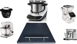 Gleitbrett Schiefergrau Von Conny Clever®,für Den Thermomix® TM5 / TM6, Gleitbrett Gleiter Für Monsieur Cuisine Connect,Krups,Bosch Cookit,Kennwood,Küchenmaschinen