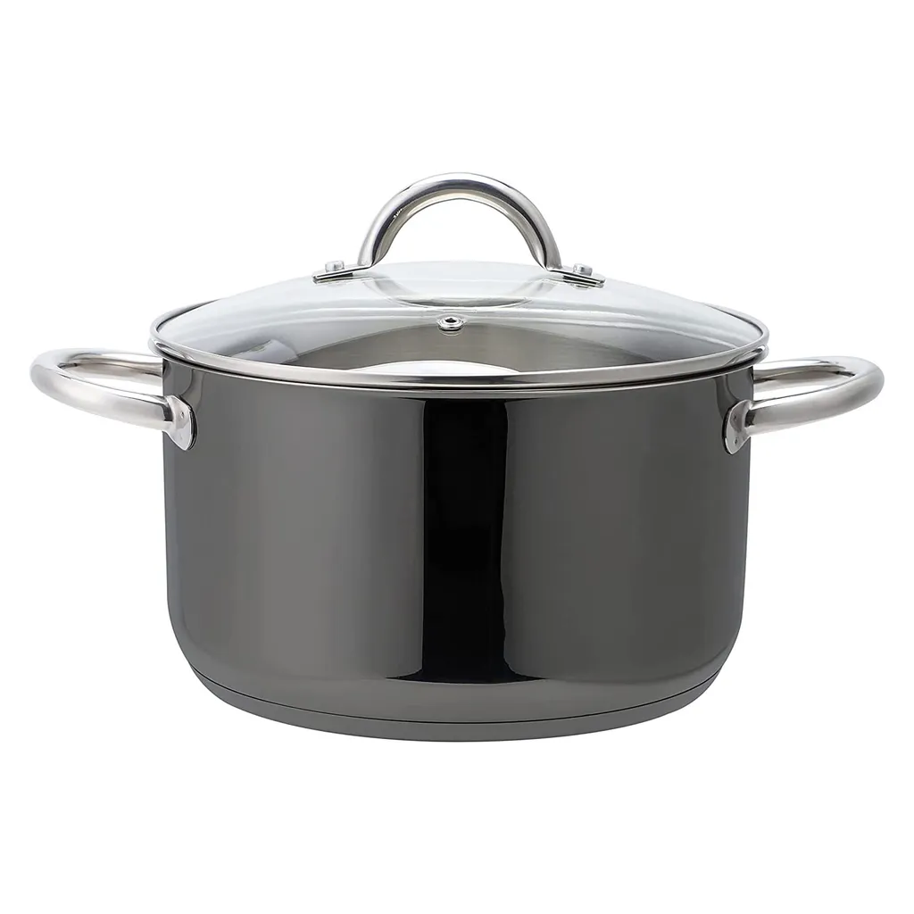 ECHTWERK Kochtopf-Set 8tlg Aus Edelstahl, , Farbe:Schwarz 8 ECHTWERK Kochtopf-Set 8tlg Aus Edelstahl, , Farbe:Schwarz – Bild 6