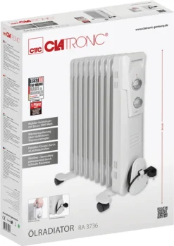 CLATRONIC Öl-Radiator RA 3736 9 Rippen Weiß 18 CLATRONIC Öl-Radiator RA 3736 9 Rippen Weiß -Kaufland Verkäufe 6c30982203dfda823acb3d5697f088c8