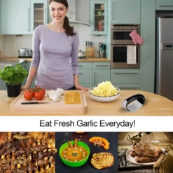 Garlic Press Knoblauchpresse Edelstahl Rostfrei, Knoblauchschneider Spülmaschinenfest Küchenhelfer Mit Silikon Schäler Und Ingwerpresse Bürste -Kaufland Verkäufe 6c61a2ef4167c913c1879f8e5c876baf