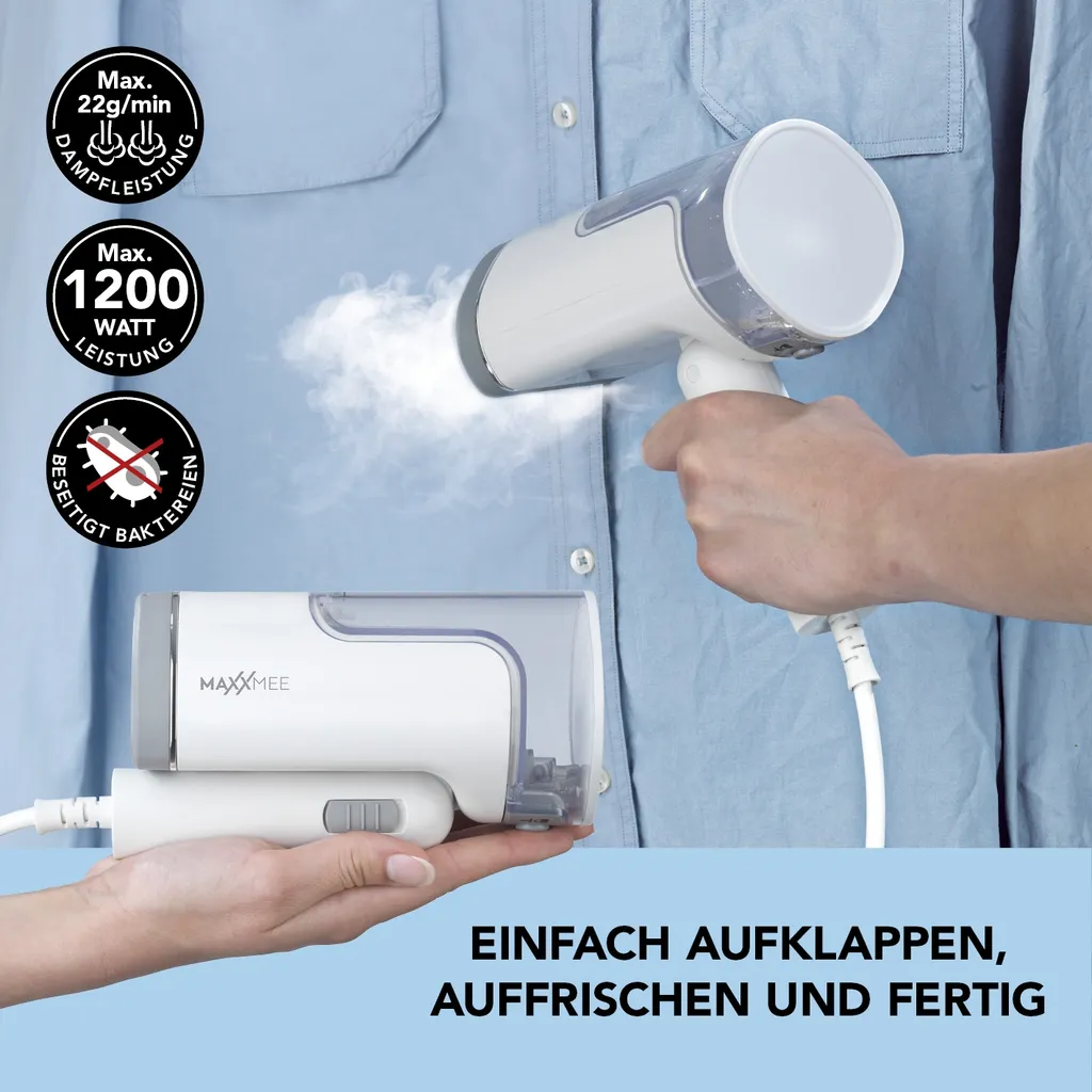 Dampfbürste Bürste Dampfglätter Dampfbügler Dampfer Steamer Wassertank MAXXMEE 4 Dampfbürste Bürste Dampfglätter Dampfbügler Dampfer Steamer Wassertank MAXXMEE – Bild 2