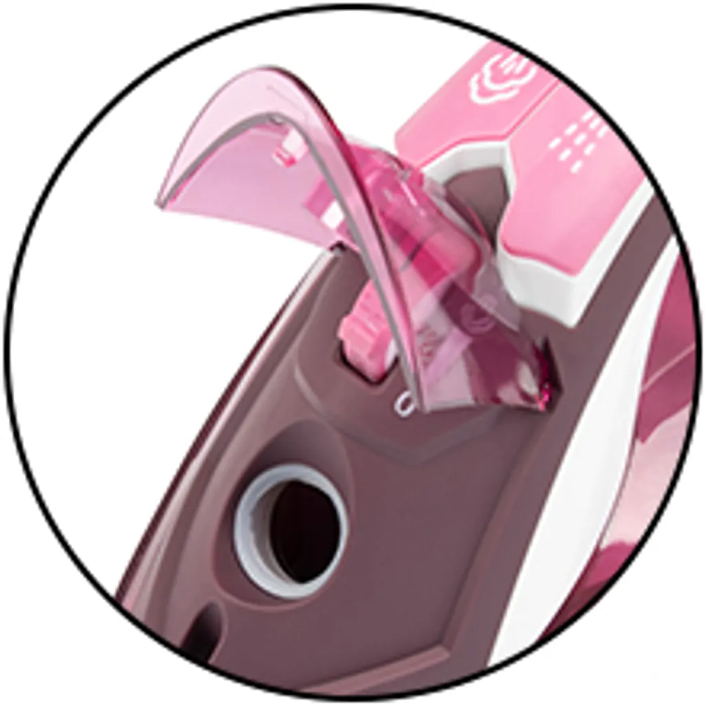 Clatronic Dampfbügelautomat DB 3705, 2.600 W, Kratzfeste Keramiksohle, Stufenlose Temperatur, 4-stufige Dampfregelung, 7 Funktionen, Weiß/rot 11 Clatronic Dampfbügelautomat DB 3705, 2.600 W, Kratzfeste Keramiksohle, Stufenlose Temperatur, 4-stufige Dampfregelung, 7 Funktionen, Weiß/rot – Bild 9