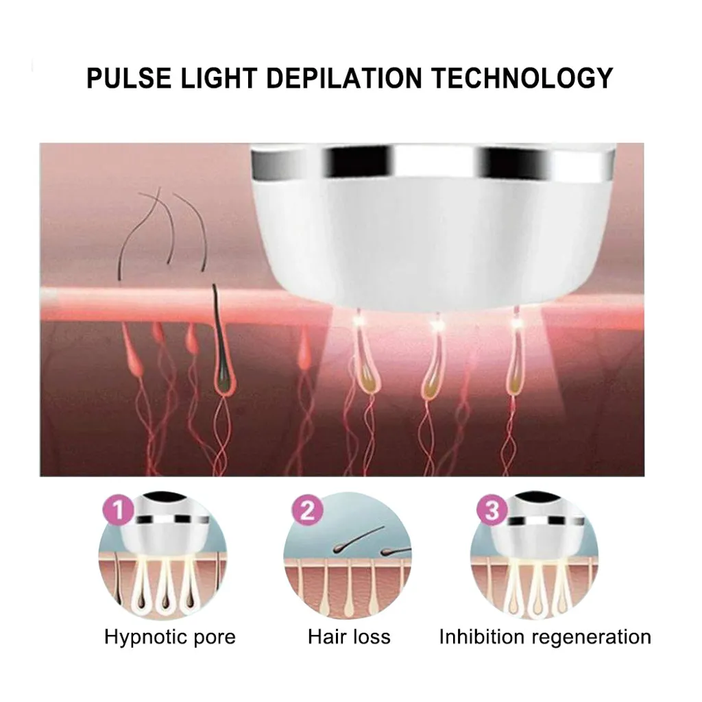 Haarentfernungsgeräte IPL Hautverjüngung Haarentferner Laserverjüngung Hair Remover Schönheitsinstrument Schmerzlos Mit Sonnenbrille 9 Haarentfernungsgeräte IPL Hautverjüngung Haarentferner Laserverjüngung Hair Remover Schönheitsinstrument Schmerzlos Mit Sonnenbrille – Bild 7