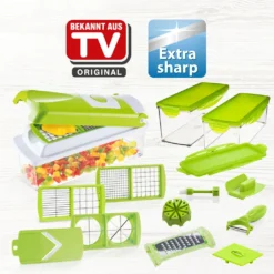 Genius Genus Nicer Dicer Plus (18 Teile) In Kiwi - Obstschneider Zwiebelschneider Pommesschneider; A33884 -Kaufland Verkäufe 6e3c5f1d0403ff0492e622e1270d3d97