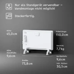 STIEBEL ELTRON Neue Elektroheizung Standgerät Für Ca. 25 M², , Konvektor-Heizung Mit Einfacher Regelung, 2 KW, Energiesparend, Rollen, 204450 -Kaufland Verkäufe 6f2e706726ce60e76d9914981b8a6302