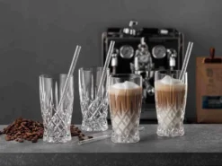 Nachtmann Latte Macchiato Set/4 + 4 Glastrinkhalme 7604/8tlg. Noblesse 104671 -Kaufland Verkäufe 6f5f80ce636ecb5d386363d0538382c2