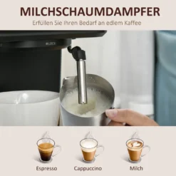 HOMCOM Espressomaschine Kaffeemaschine Aus Edelstahl Siebträgermaschine Mit Milchschäumer 1,5L Wassertank 15 Bar Für Espresso Cappuccino Latte Milchkaffee 850 W 14 HOMCOM Espressomaschine Kaffeemaschine Aus Edelstahl Siebträgermaschine Mit Milchschäumer 1,5L Wassertank 15 Bar Für Espresso Cappuccino Latte Milchkaffee 850 W -Kaufland Verkäufe 6fdbbf3b71748b7a154ab9f1fb232d3e