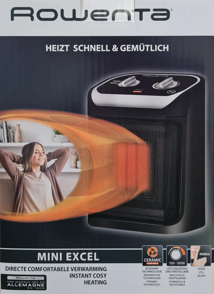 Rowenta SO9261 Mini Excel - Heizlüfter - Schwarz 5 Rowenta SO9261 Mini Excel - Heizlüfter - Schwarz – Bild 3