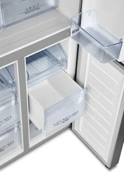 Hisense RQ563N4SI2 Kühl-Gefrierkombination Side-by-Side 454 L: 294 L Kühlteil + 160 L Gefrierteil - LED-Innenbeleuchtung - Total No Frost - Multi Air Flow - Super Cool -Kaufland Verkäufe 7026a727f72b90dd8e506532614fcf52