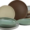 CreaTable 23189 Tafelservice Uno NATURAL Für 4 Personen, Steinzeug, Mehrfarbig (1 Set, 12-teilig) -Kaufland Verkäufe 7030180888172216acc308f4b0d6adae