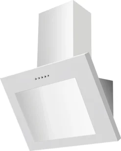 PKM Dunstabzugshaube Schräghaube Wandhaube Wandesse S28-60 BWPY 60cm Weiß