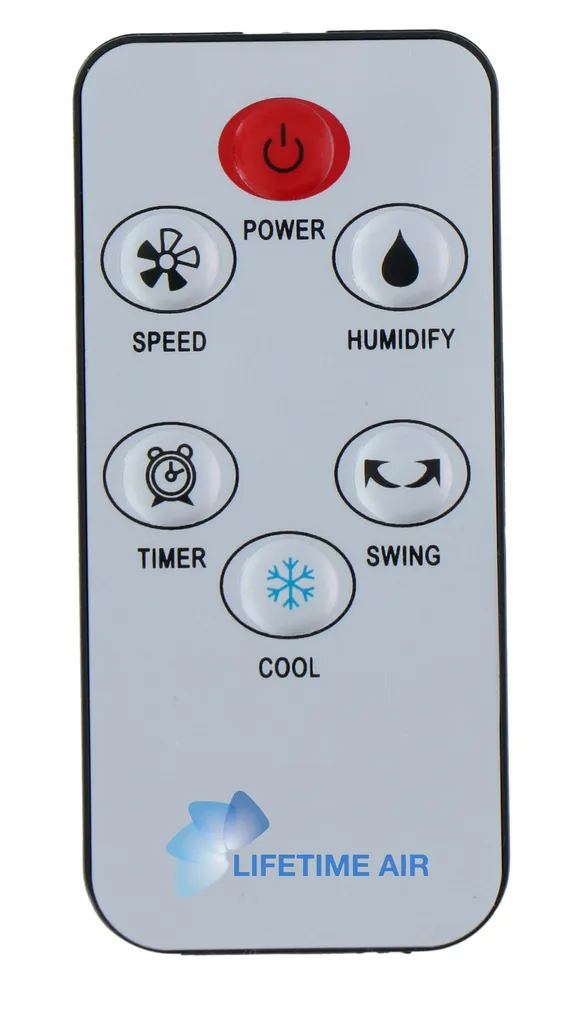 Lifetime Air Luftkühler, Airco, 3 Lüftergeschwindigkeiten, Swing Funktion, 2 Kühlelemente - Mit Befeuchtung Und Reinigung - Weiß - 62 Watt 5 Lifetime Air Luftkühler, Airco, 3 Lüftergeschwindigkeiten, Swing Funktion, 2 Kühlelemente - Mit Befeuchtung Und Reinigung - Weiß - 62 Watt – Bild 3