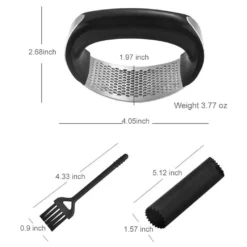 Garlic Press Knoblauchpresse Edelstahl Rostfrei, Knoblauchschneider Spülmaschinenfest Küchenhelfer Mit Silikon Schäler Und Ingwerpresse Bürste -Kaufland Verkäufe 707d4166242707d91f8f3256f17f9df1