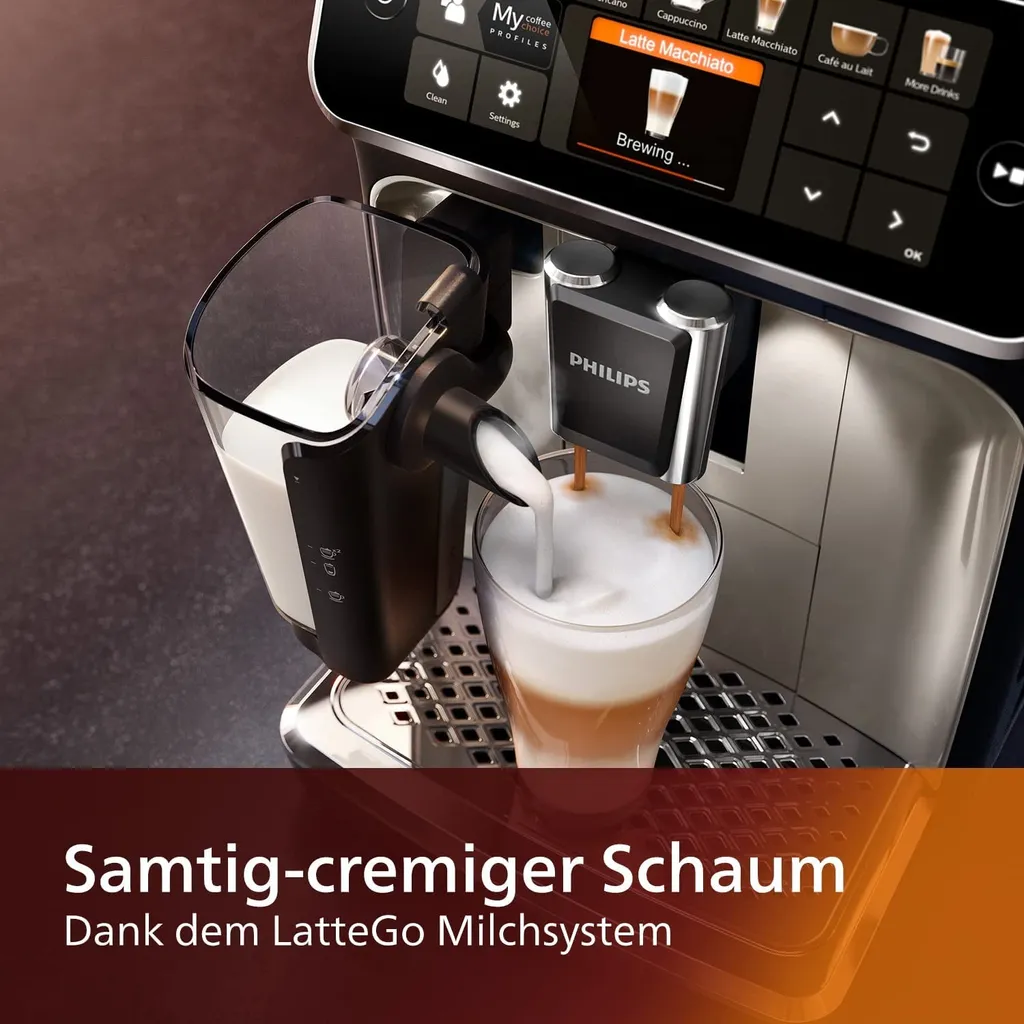 Does Not Apply Philips Series 5400 Kaffeevollautomat – Lattego Milchsystem, 12 Kaffeespezialitäten, Intuitives Display, 4 Benutzerprofile, Chrom (EP5447/90), Chrom / Einzigartig 11 Does Not Apply Philips Series 5400 Kaffeevollautomat – Lattego Milchsystem, 12 Kaffeespezialitäten, Intuitives Display, 4 Benutzerprofile, Chrom (EP5447/90), Chrom / Einzigartig – Bild 9