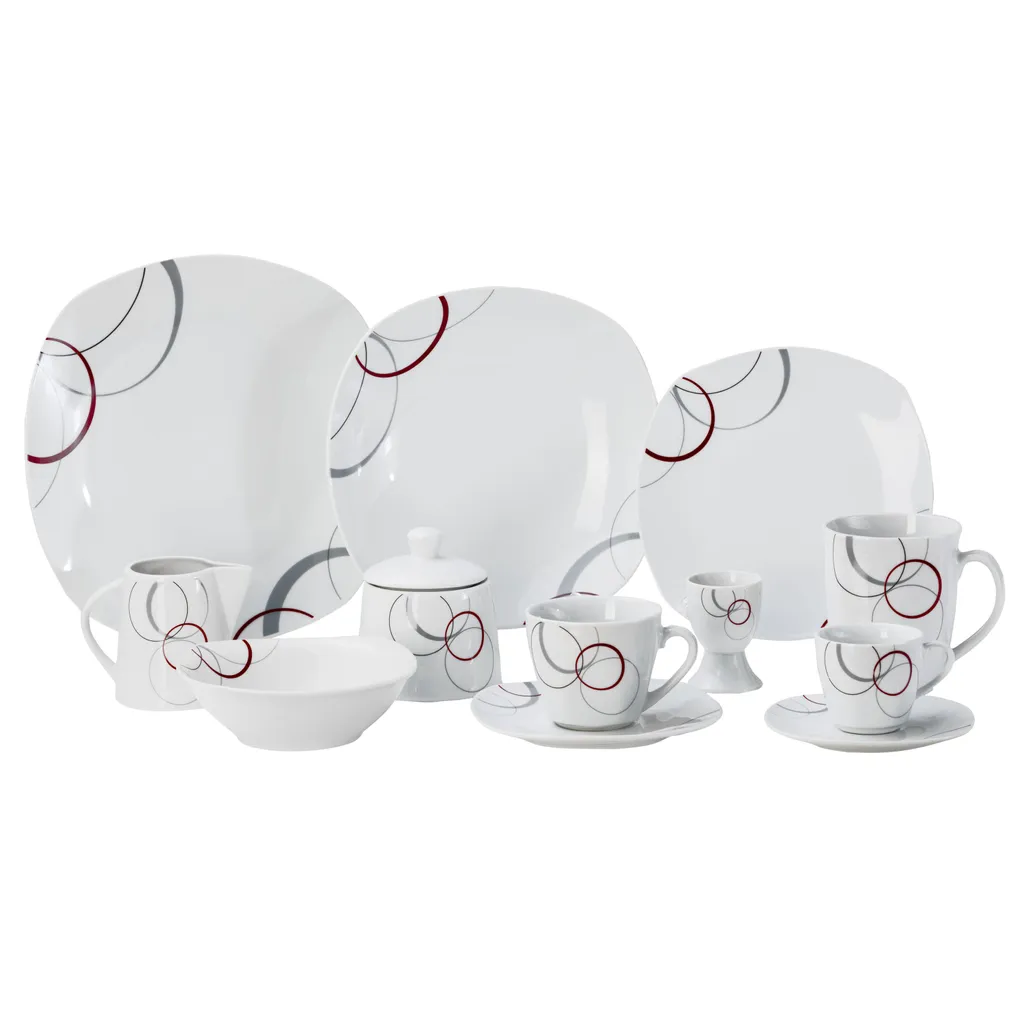 Kombiservice 62 Tlg. Palazzo, Eckige Form 5 Kombiservice 62 Tlg. Palazzo, Eckige Form – Bild 3