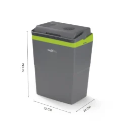 MAXXMEE Kühlbox - Wahlweise Via Netzkabel Oder KFZ-Anschluss - 22l Volumen - Grau/limegreen Kühlbox Camping Kühlschrank 22L Auto 12V 230V Thermobox Elektrisch Picknick Grau -Kaufland Verkäufe 721c853c4842f06ea5dbac8f0a02506b