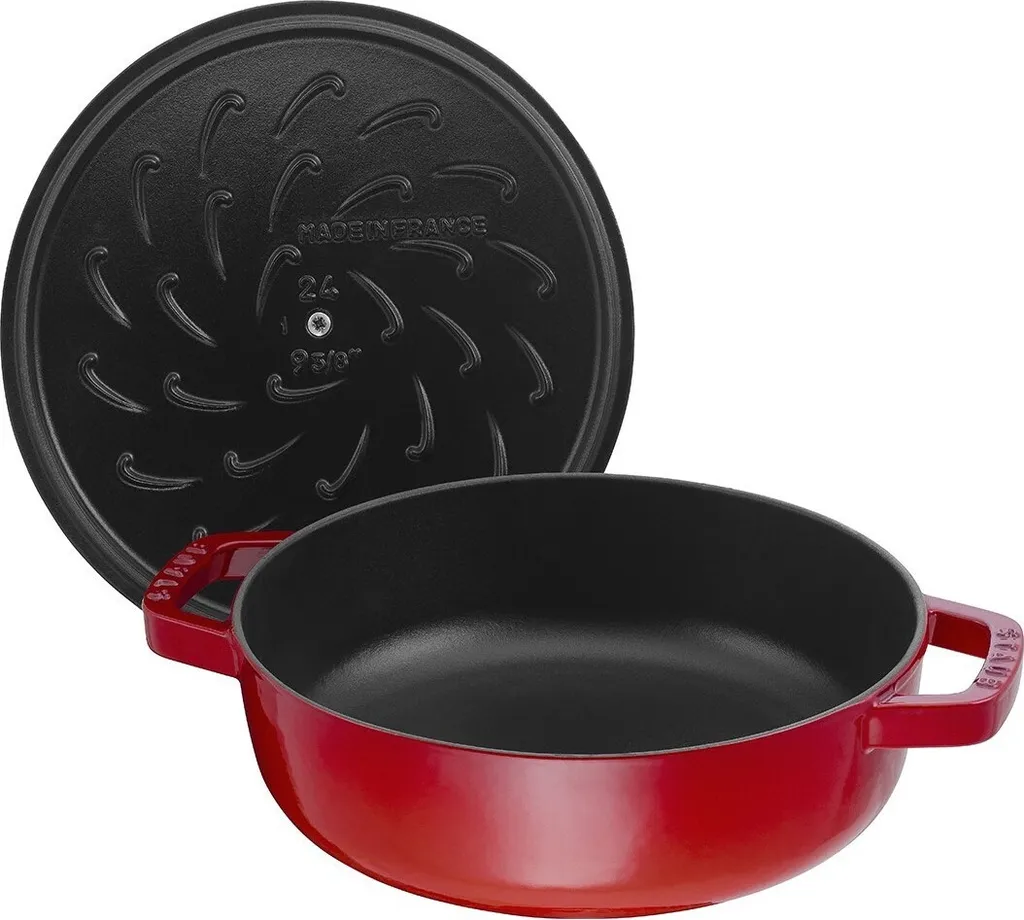 STAUB Schmorpfanne Chistera 28 Cm Kirschrot 4 STAUB Schmorpfanne Chistera 28 Cm Kirschrot – Bild 2