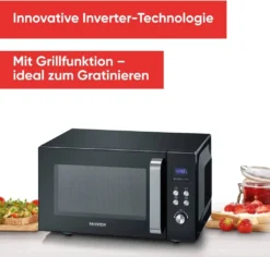 SEVERIN Inverter-Mikrowelle Mit Grillfunktion, Mikrowelle Mit 10 Automatikprogrammen, Schwarz, Edelstahl, MW 7760 -Kaufland Verkäufe 734886a16b2dca0c4df3b25d2c3a72cd