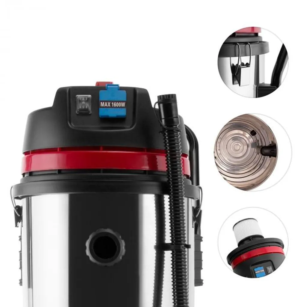 Reinraum Nass-Trocken-Sauger Industriesauger 2000W HEPA 60l Steckdose 7 Reinraum Nass-Trocken-Sauger Industriesauger 2000W HEPA 60l Steckdose – Bild 5