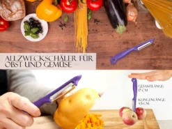 Sparschäler 4er Set Schäler Obst Gemüse Mit Rostfreier Scharfer Pendelklinge Universalschäler Für Rechts Und Linkshänder Allzweckschäler Zum Schälen Von Obst Gemüse Spülmaschinen Geeignet Lila -Kaufland Verkäufe 73eceea7e79703df2dd3a22c33765aab