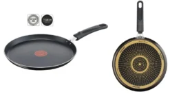 Tefal Simple Cook B5561053, Rund, Pfannkuchenpfanne, Schwarz, Titan, Aluminium, 0,7 L