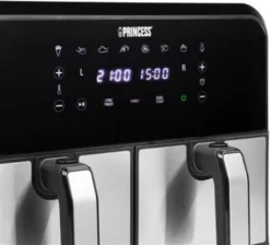 Princess 182074 Doppelkorb Heißluftfritteuse 2x 4 L 2x 1600 W Ohne-Öl Timer -Kaufland Verkäufe 7429c45d76633c607f6b4711bacbe38c