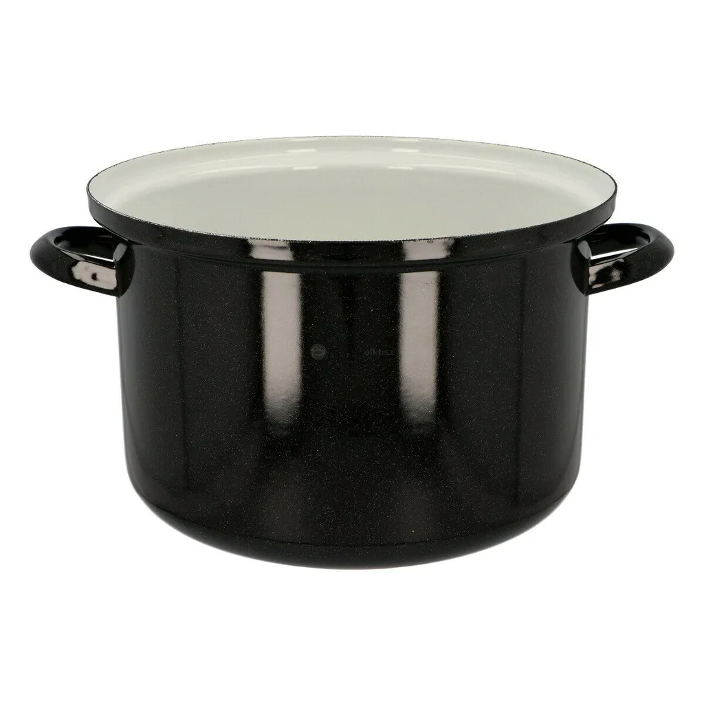 Emailletopf - Suppentopf - Saucentopf - 10l - STANDARD - 28 Cm - Belis - Schwarz 8 Emailletopf - Suppentopf - Saucentopf - 10l - STANDARD - 28 Cm - Belis - Schwarz – Bild 6