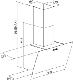 PKM Dunstabzugshaube Kopffreihaube Wandhaube Wandesse S23-60 ABPX Schwarz 60 Cm -Kaufland Verkäufe 7664faab33d7c1e0eff1b5a7d016269a