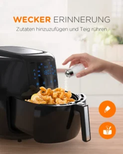 Tomons Heißluftfritteuse XXL 5,5 L Elektrofritteuse, 1800W, Airfryer Ohne Fett Und Öl, Friteuse Heißluft Mit 8 Voreinstellungen, Alarmtimer, Digitales Touch-Display, Frittierkorb Und Rezeptheft 18 Tomons Heißluftfritteuse XXL 5,5 L Elektrofritteuse, 1800W, Airfryer Ohne Fett Und Öl, Friteuse Heißluft Mit 8 Voreinstellungen, Alarmtimer, Digitales Touch-Display, Frittierkorb Und Rezeptheft -Kaufland Verkäufe 76bcef61d11d85fe72268527dbdc579f