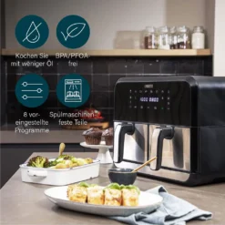 Princess 182074 Doppelkorb Heißluftfritteuse 2x 4 L 2x 1600 W Ohne-Öl Timer -Kaufland Verkäufe 76dc621fd4db38e2818de5ce44284659