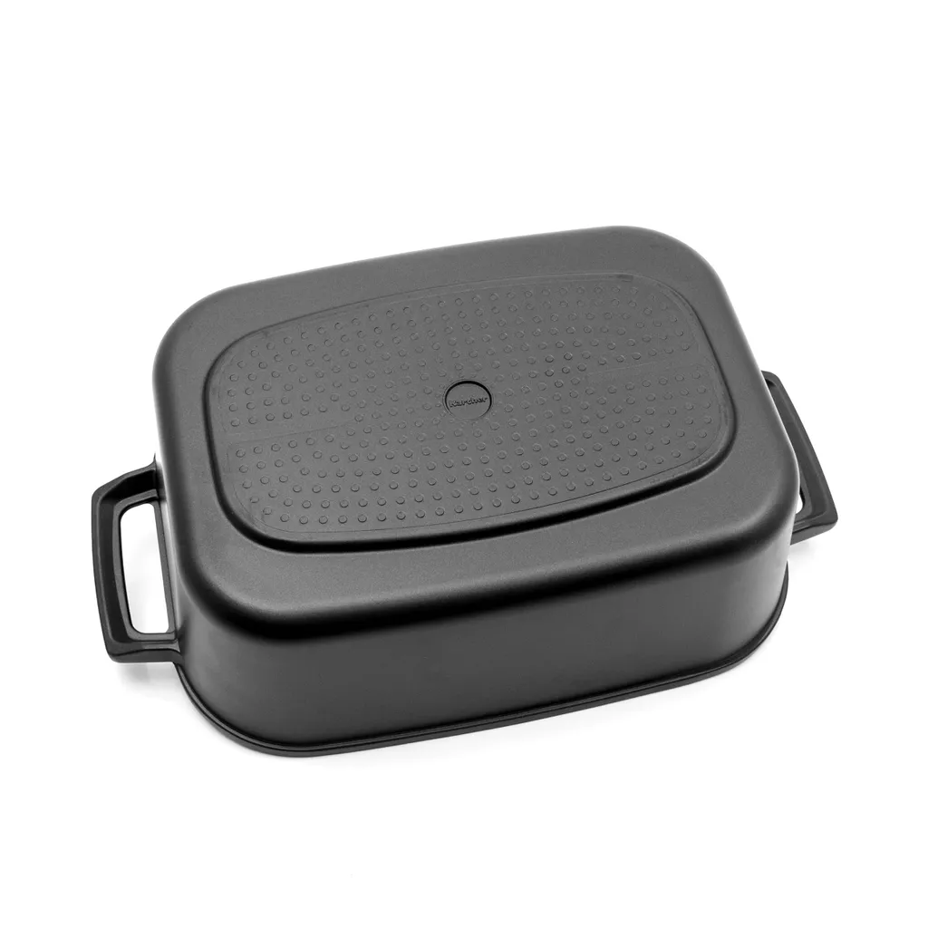 Karcher Induktions-Bräter Java Mit Deckel 8,5 L I Aluguss-Bräter Mit ILAG Antihaftbeschichtung Für Alle Herdarten Induktion + Elektro + Gas Etc. I Inkl. Deckel Mit Aromaknopf & Rosteinsatz 7 Karcher Induktions-Bräter Java Mit Deckel 8,5 L I Aluguss-Bräter Mit ILAG Antihaftbeschichtung Für Alle Herdarten Induktion + Elektro + Gas Etc. I Inkl. Deckel Mit Aromaknopf & Rosteinsatz – Bild 5