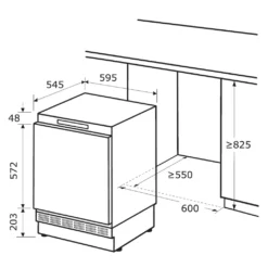 Exquisit Unterbaukühlschrank UKS140-V-FE-010F | Festtürmontage | 138 L Nutzinhalt | Weiß -Kaufland Verkäufe 7728ebdee0de18170514a011d857e8c1