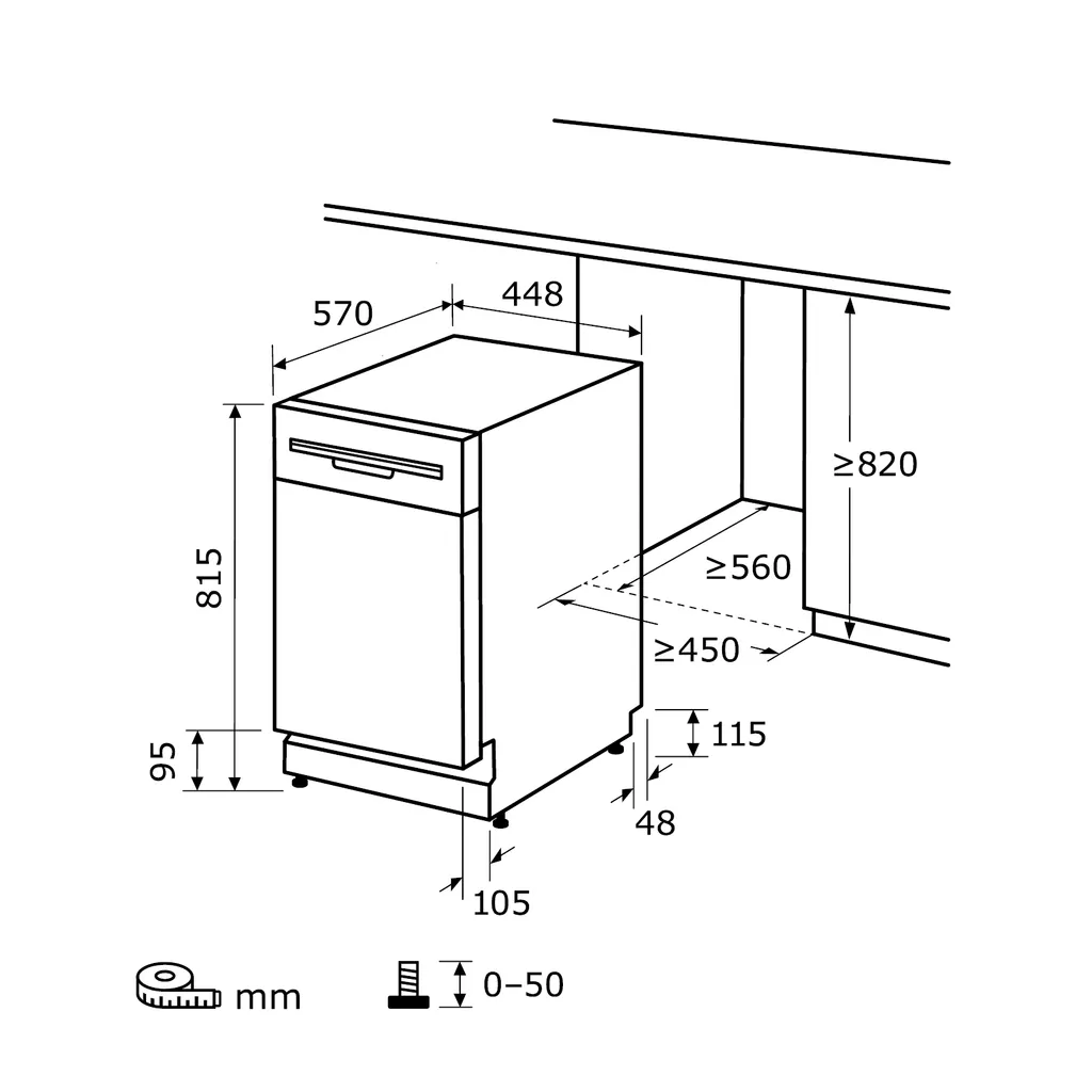 Exquisit Einbaugeschirrspüler EGSP9309-EF-030E Inox | Edelstahlfront | 9 Gedecke | Inox 8 Exquisit Einbaugeschirrspüler EGSP9309-EF-030E Inox | Edelstahlfront | 9 Gedecke | Inox – Bild 6