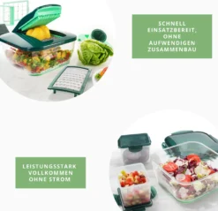 Genius Nicer Dicer Chef Deluxe (34 Teile) Inkl. Glasschüssel-Set Gemüse-& Obst Schneider Allesschneider In Smaragdgrün; A27062 -Kaufland Verkäufe 791ff398a066e1b9c7782756b7f94f6d 1