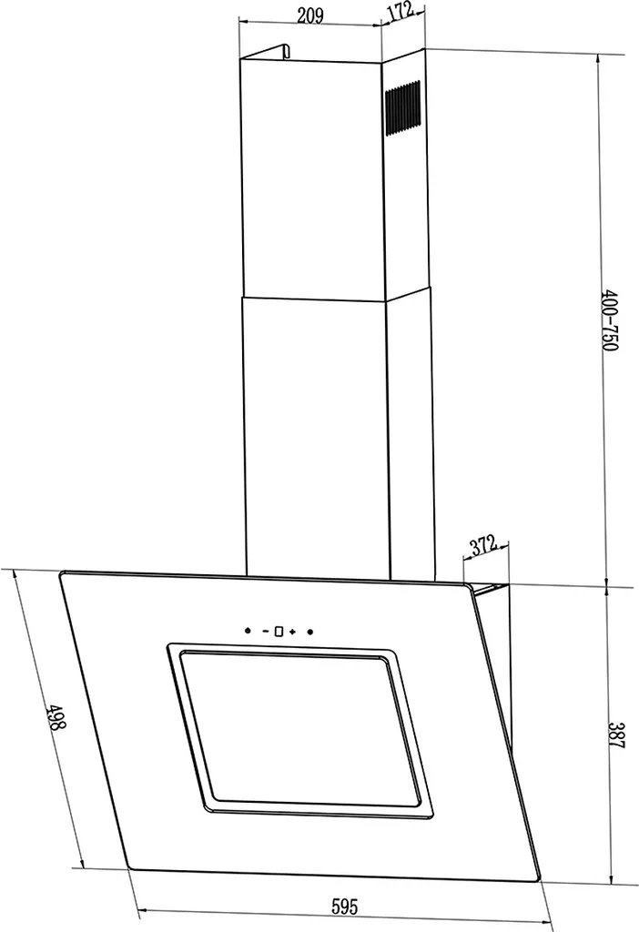 PKM Dunstabzugshaube Mit Randabsaugung Wandhaube Kopffreihaube 60 Cm S26-60BBTY 8 PKM Dunstabzugshaube Mit Randabsaugung Wandhaube Kopffreihaube 60 Cm S26-60BBTY – Bild 6